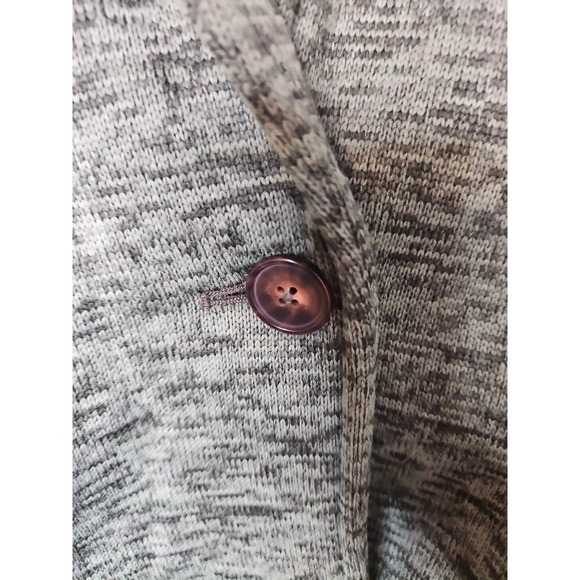 Lands End Blazer Women 1X Green Jacket Fleece Knit Classic Preppy Coastal Fun - Picture 3 of 16